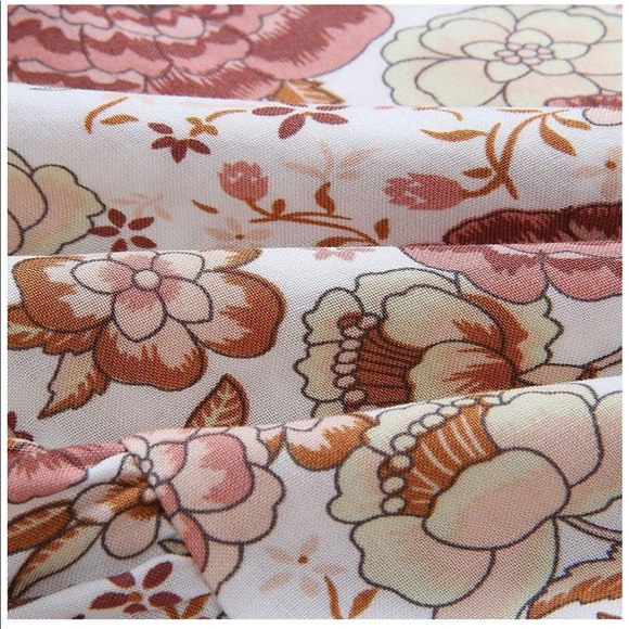 🎉HP🎉 Boho Floral Wrap Midi Dress - Picture 10 of 11